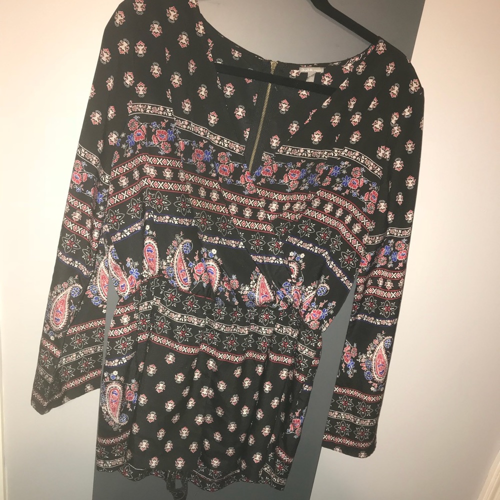 Paisley printed romper